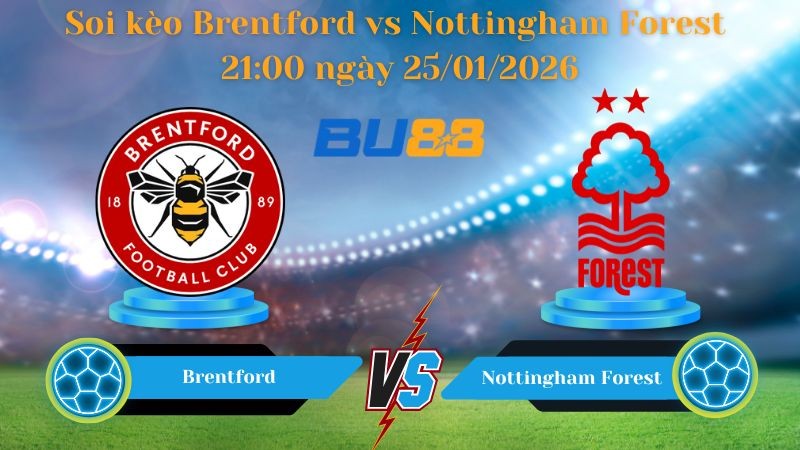 BU88 Nhận định bóng đá Brentford vs Nottingham Forest 21:00 ngày 25/01/2026 - Ngoại Hạng Anh